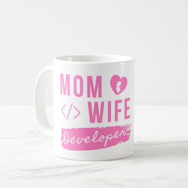 MAMMA WIFE DEVELOPER - DEVELOPER MAMMA KAFFEMUGG (Framsida vänster)