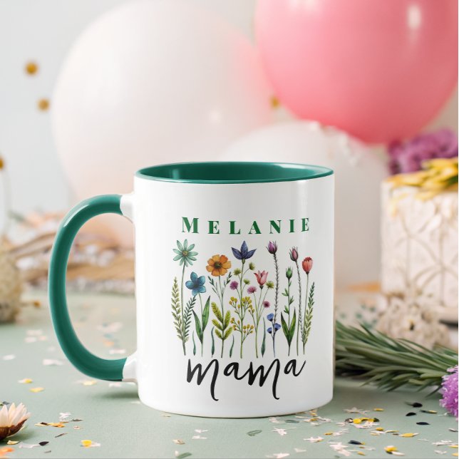 Mamma Wildblomsterbabyskor Mugg (Skapare uppladdad)