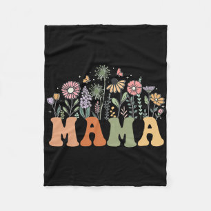 Mamma Wildflower Blommig Födelsedags Bebis Babysho Fleecefilt