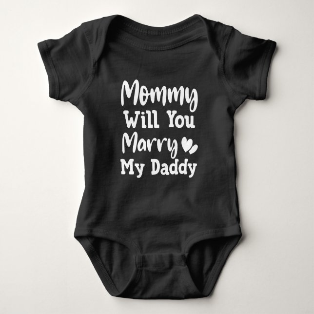 Mamma Will du Marry My pappa T Shirt (Framsida)