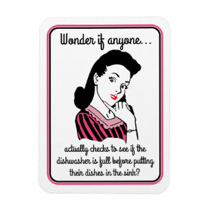 Mamma Wonders Retro Roligt Köks Magnet