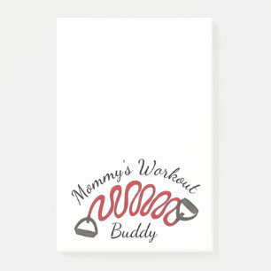Mamma Workout Buddy Exercise Resistance Band Post-it Block