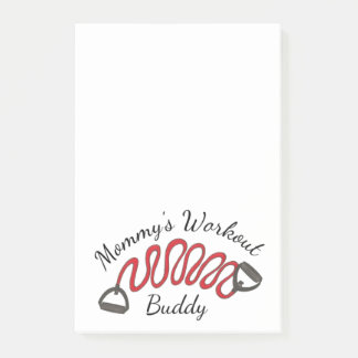 Mamma Workout Buddy Exercise Resistance Band Post-it Block