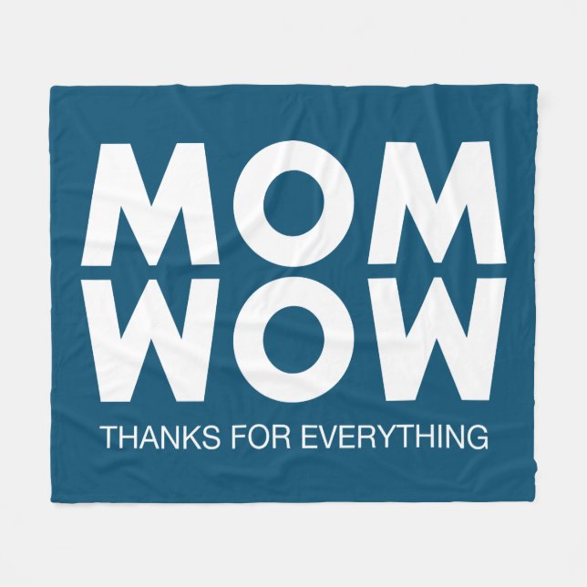 Mamma, Wow! Fleecefilt (Framsidan (Horisontell))