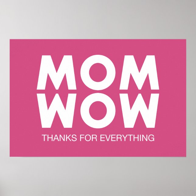 Mamma, Wow! Poster (Framsidan)