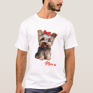 Mamma Yorkshire Terrier Hund T Shirt