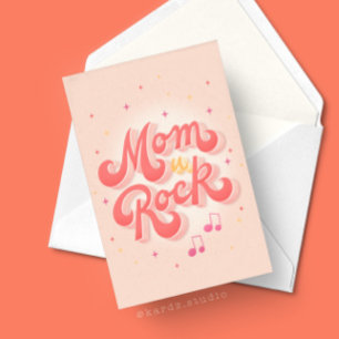 Mamma You Sten Typography Mors dag Kort