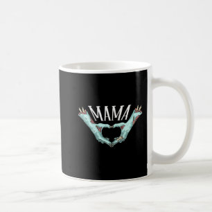 Mamma Zombie Hand Heart Halloween Costume Family M Kaffemugg