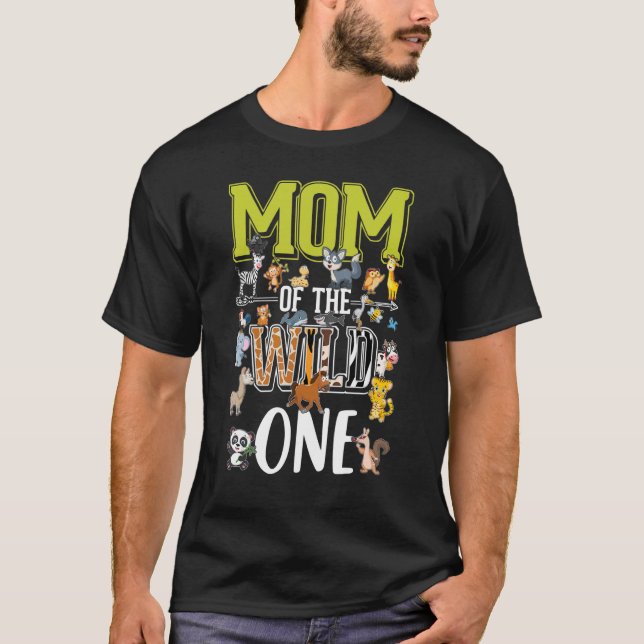 Mamma Zoo Birthday Resa T Shirt (Framsida)