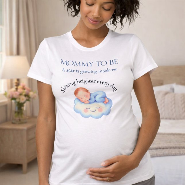 Mammabarn Babykalas Gravid T Shirt (Skapare uppladdad)
