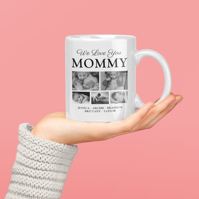 Mammabild Collage Kaffemugg (Skapare uppladdad)