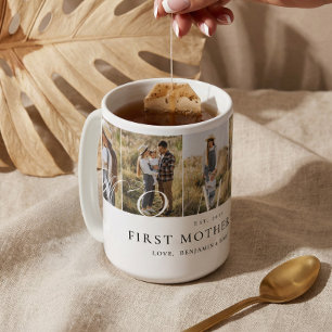 Mammabilder Collage Första Mors Dag Minnesgåva Kaffemugg