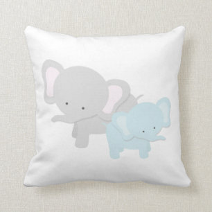 Mammaelefant & babydekorativ kudde {Lt Slösa Dra