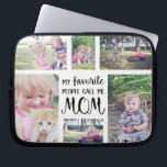 MammafotoCollage mitt favorit- folk appell mig Laptop Fodral<br><div class="desc">MammafotoCollage mitt favorit- folk appell mig bästa sleeve för mammaNeoprenevarv. Upload dina egna foto för att skräddarsy denna roliga gåva för mamma. Text läser "mitt favorit- folk appell mig MAMMAN" i svart. Sex foto omger text. En personliggåvaidé för mammor.</div>