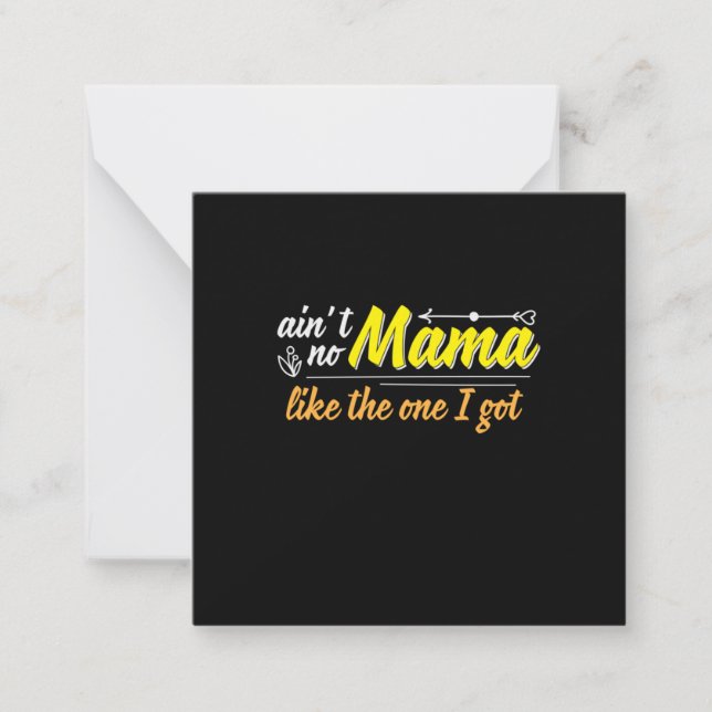 Mammagåva Mamma som den jag fick Anteckningskort (Framsida)