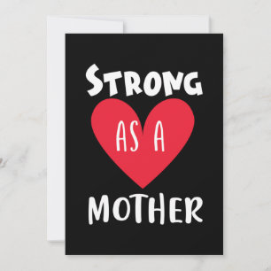 Mammagåva stark som en mamma inbjudningar