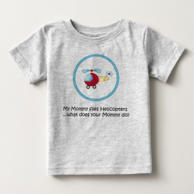 Mammahelikopter T Shirt (Framsida)