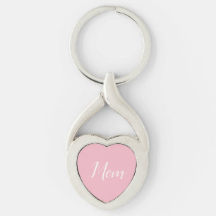 Mammahjärtanyckelring Twisted Heart Silverfärgad Nyckelring