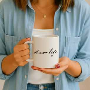 #MammaLife Moderskap Modern Script Mors dag Kaffemugg