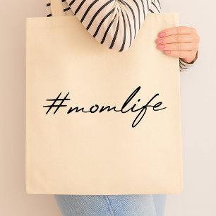 #MammaLife Moderskap Modern Script Mors dag Tygkasse