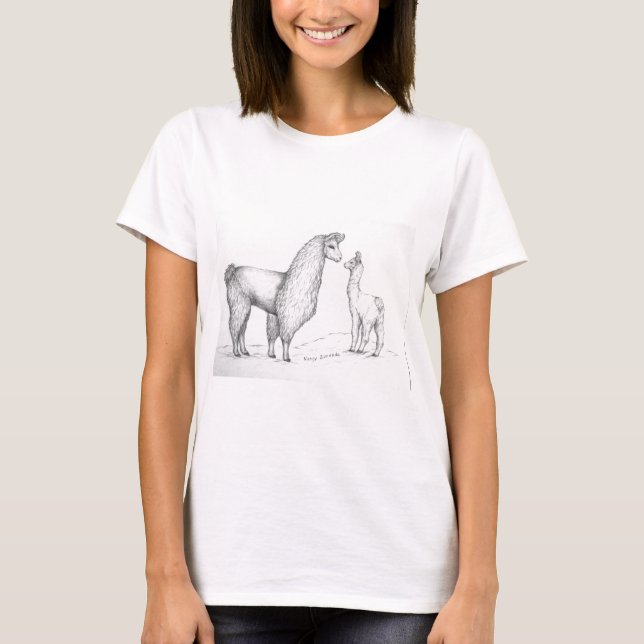 MammaLlama och Cria Tee Shirt (Framsida)