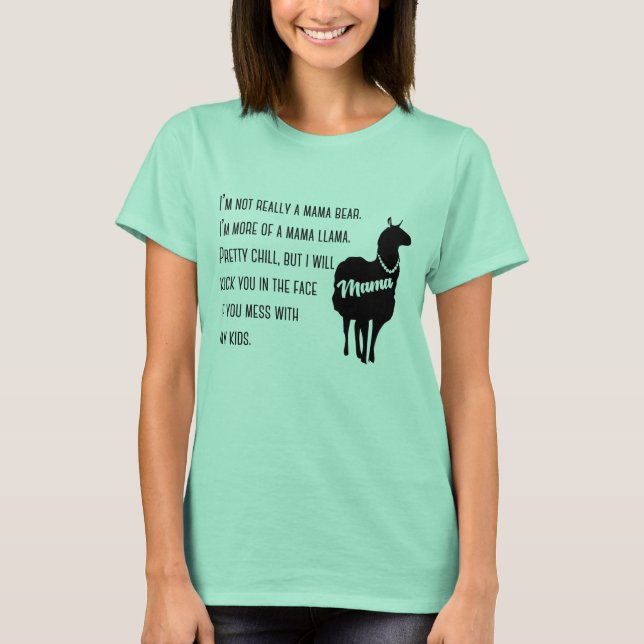 MammaLlama T Shirt (Framsida)