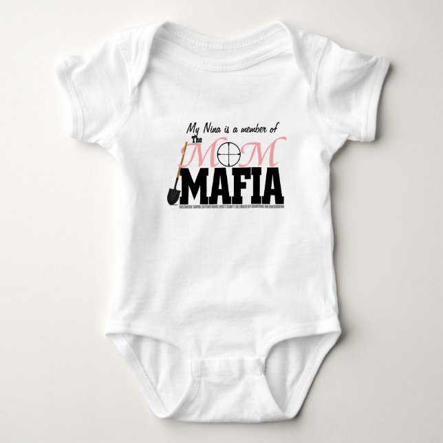 Mammamaffia "min Nina" begynna ranka Tee Shirt (Framsida)