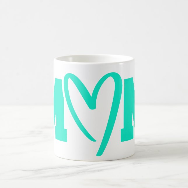 Mammamugg med hjärtlig design kaffemugg (Center)