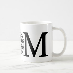 Mammamugg - svart & vit kaffemugg