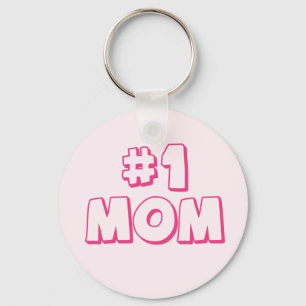 Mamman #1 numrerar en mamma Keychain Nyckelring