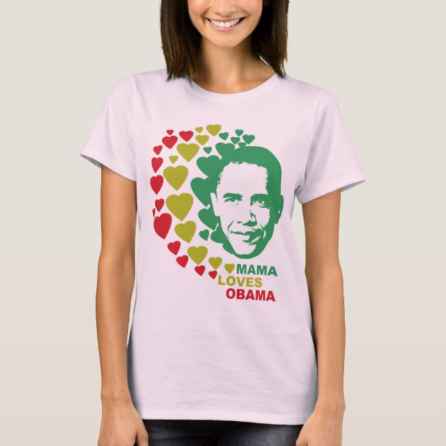Mamman älskar Barack Obama Tröja (Framsida)