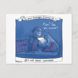 Mamman är du vaken? Vykort