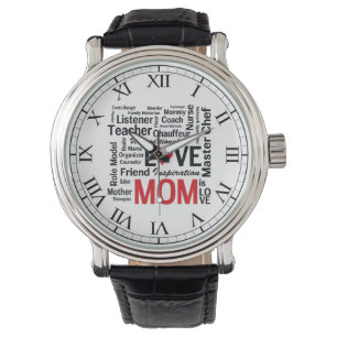 Mamman är kärlek - mors dag eller mamma födelse armbandsur