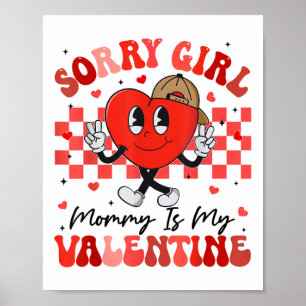 Mamman är min Valentin. Poster