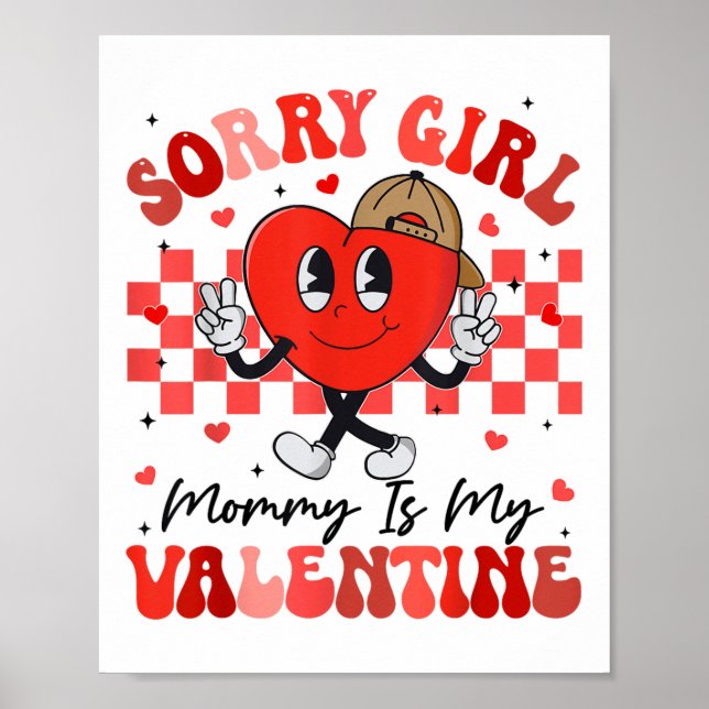 Mamman är min Valentin. Poster (Framsidan)