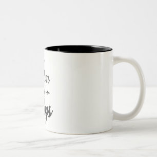 Mamman av pojkar Två-Tonar kaffemuggen Två-Tonad Mugg