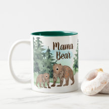 Mamman Bear i Cute Scandi Bears Woodland