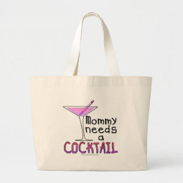 Mamman behöver en COCKTAIL! Jumbo Tygkasse