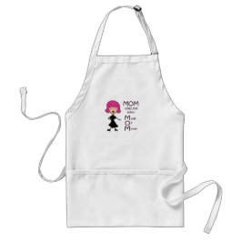 mamman betyder inte gjort av pengar förkläde