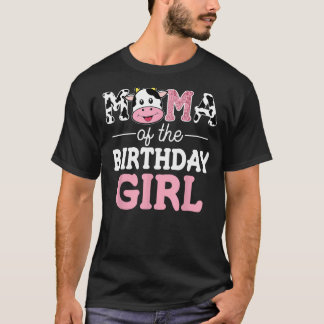 Mamman Birthday Girl Shirt Farm Cow Mamma Mamma T