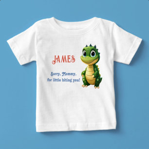 Mamman biter dig inte med ditt eget namn t shirt