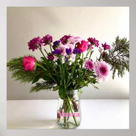 Mamman Bouquet+ Anpassningsbar för färgstarka Mor- Poster