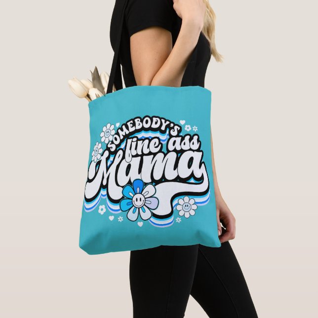 Mamman bra baby blue tygkasse (Närbild)