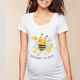 Mamman för att vara gravid visar babyduschen t shirt