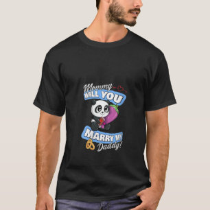 Mamman för erbjudande av Cute Panda Bröllop till k T Shirt