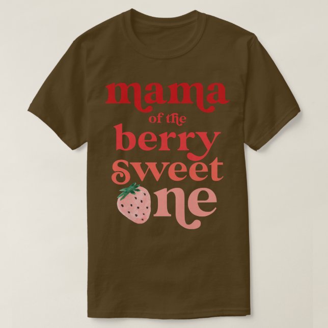 Mamman för jordgubbsgården i berry Sweet One T Shirt (Design framsida)
