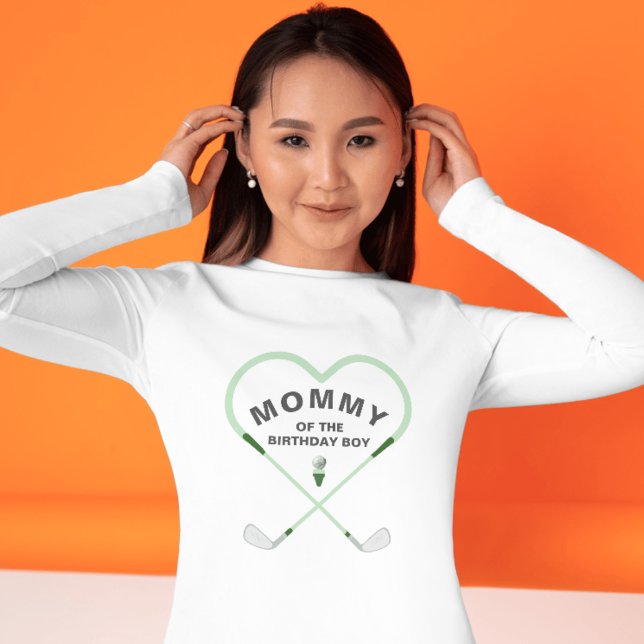 Mamman Kärlek Shaped Golf Baby Shower T Shirt (Skapare uppladdad)