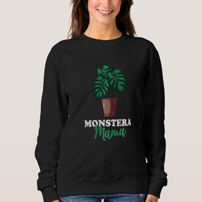 Mamman Monstera Monstera för kvinnor T Shirt (Framsida)