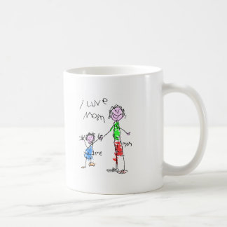 Mamman och mig älskar jag mamman kaffemugg