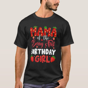 Mamman på berry-dagen för unga jordgubbar t shirt